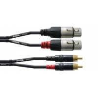 CFU3FC- kábel 3 m, konektory XLR female/Cinch