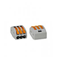 WAGO 222-03 3x0,08-4 mm2 rozpojiteľná svorka
