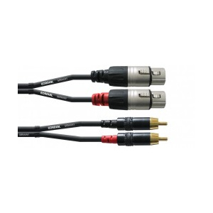 CFU3FC- kábel 3 m, konektory XLR female/Cinch