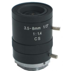 Objektív LMV358 3,5-8 mm manuál a manuálna 