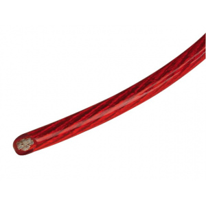 CP15C  červený priesvitný kábel AlCu 15mm2 