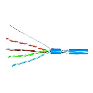 Kábel FTP Cat.5e 4x2xAWG24, PVC plášť modrý, 